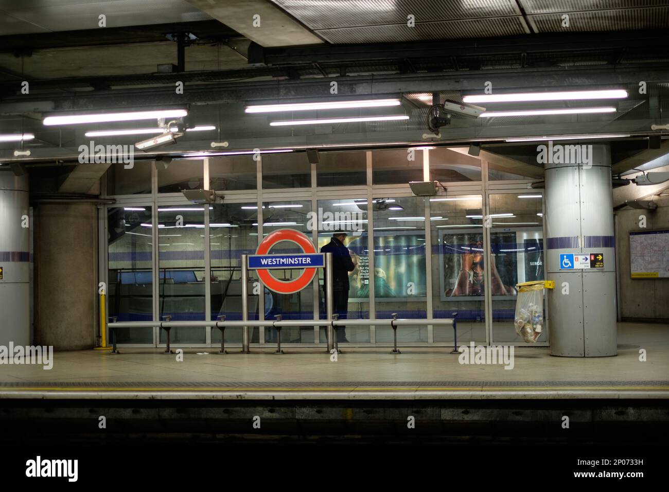 Westminster Underground Station in London Stock Photo