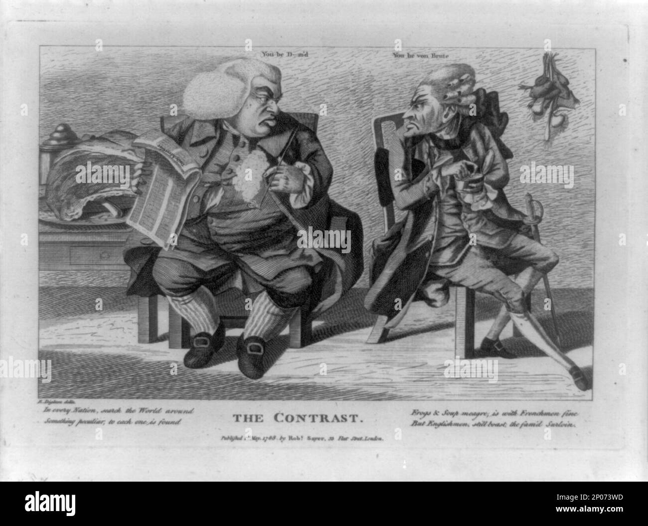 The contrast R. Dighton, delin.. British Cartoon Prints Collection