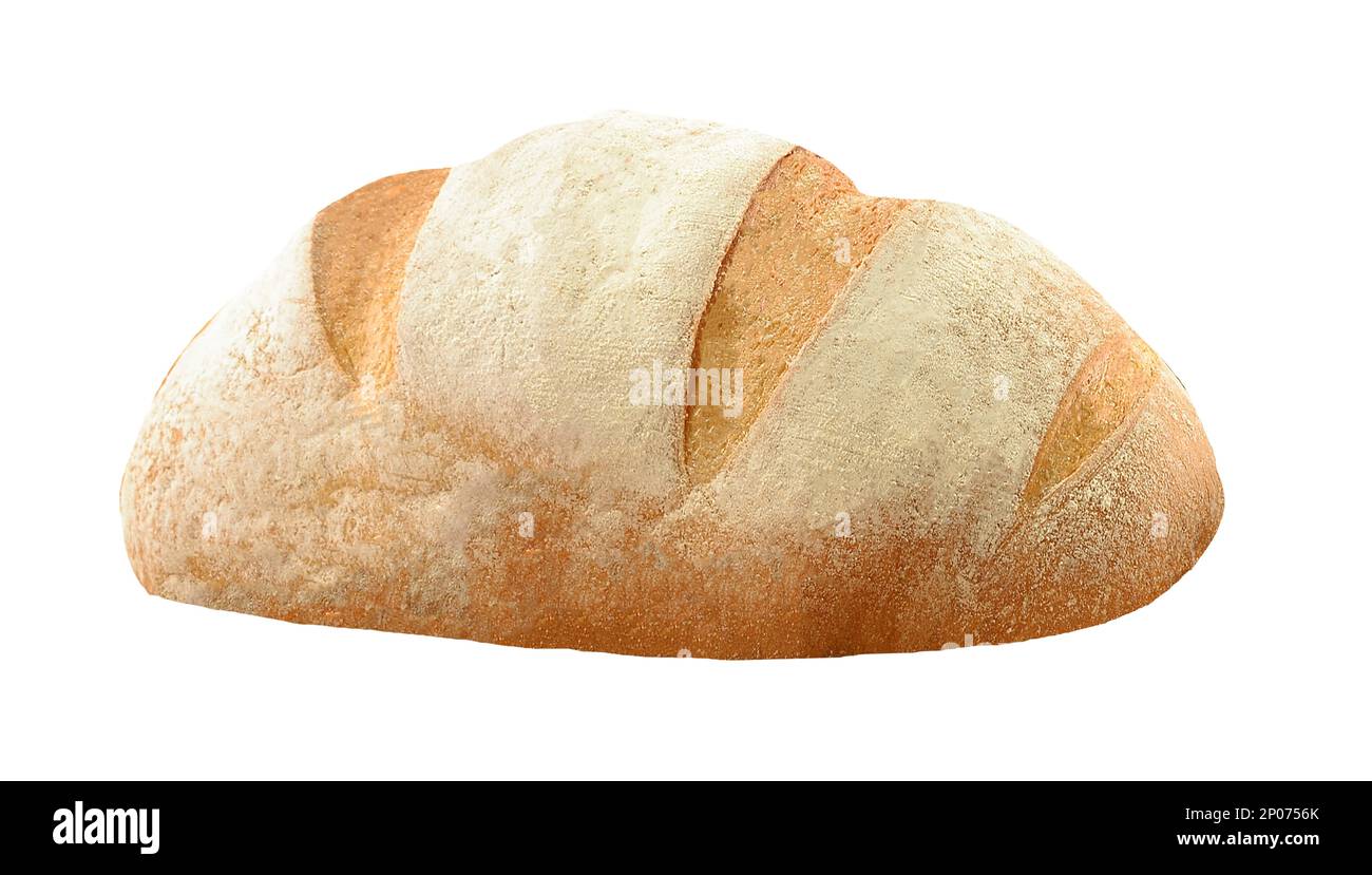 Bread isolated on white background Stock Photo - Alamy