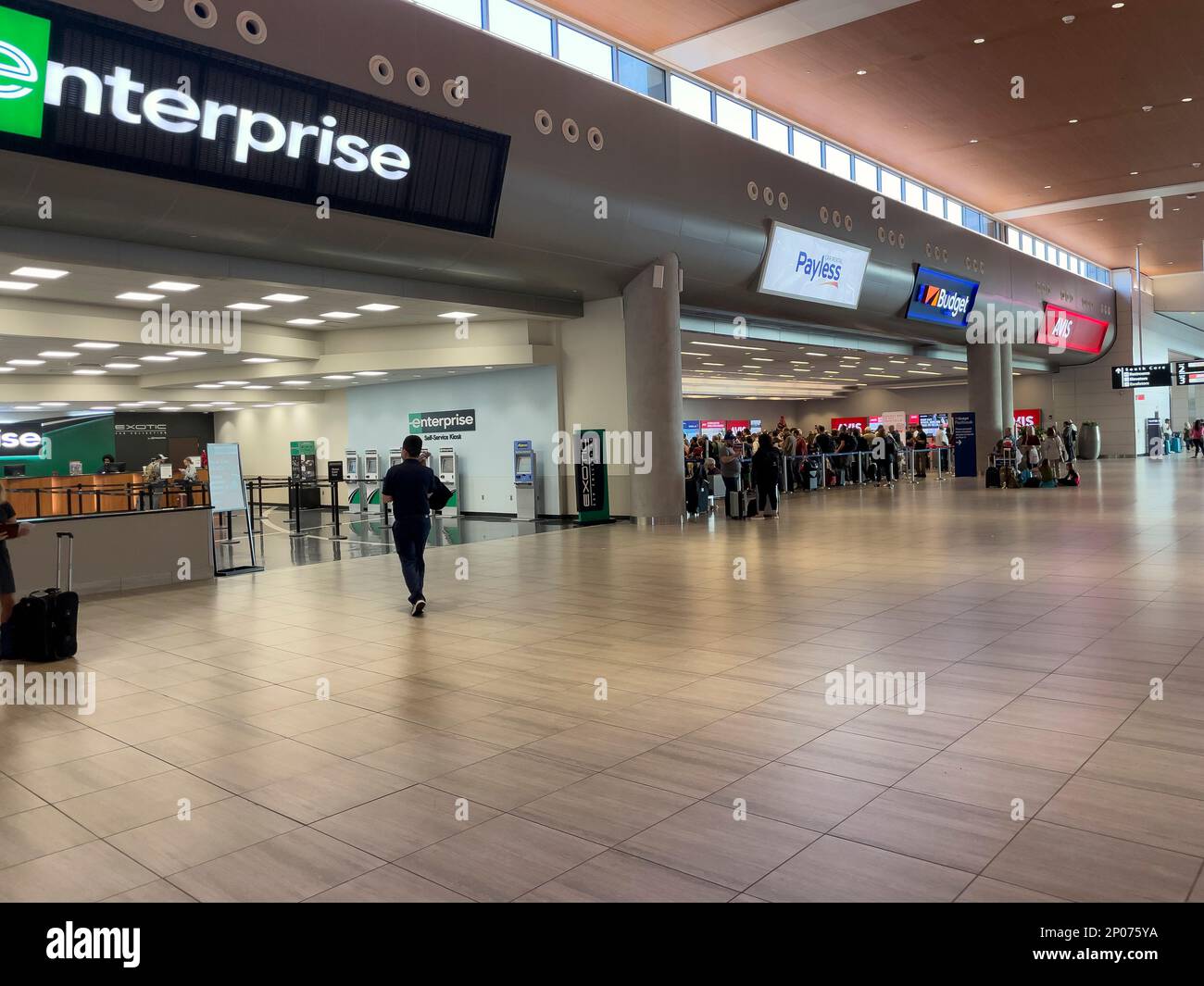 Tampa Florida USA 2022 Car - Tampa Florida Usa 2022 Car Rental Offices In An Airport Terminal Usa 2P075YA