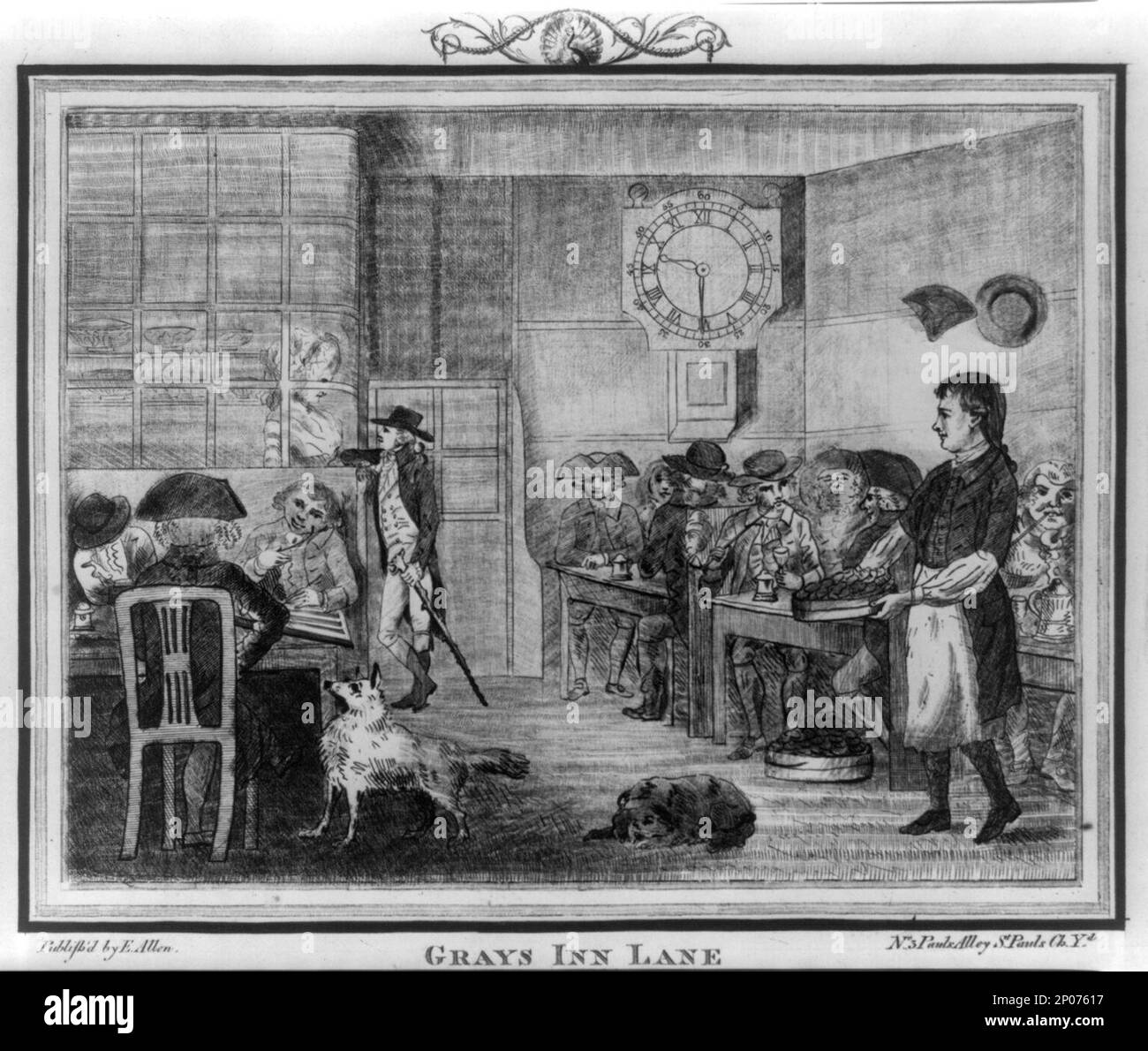 Grays Inn Lane. British Cartoon Prints Collection Stock Photo - Alamy