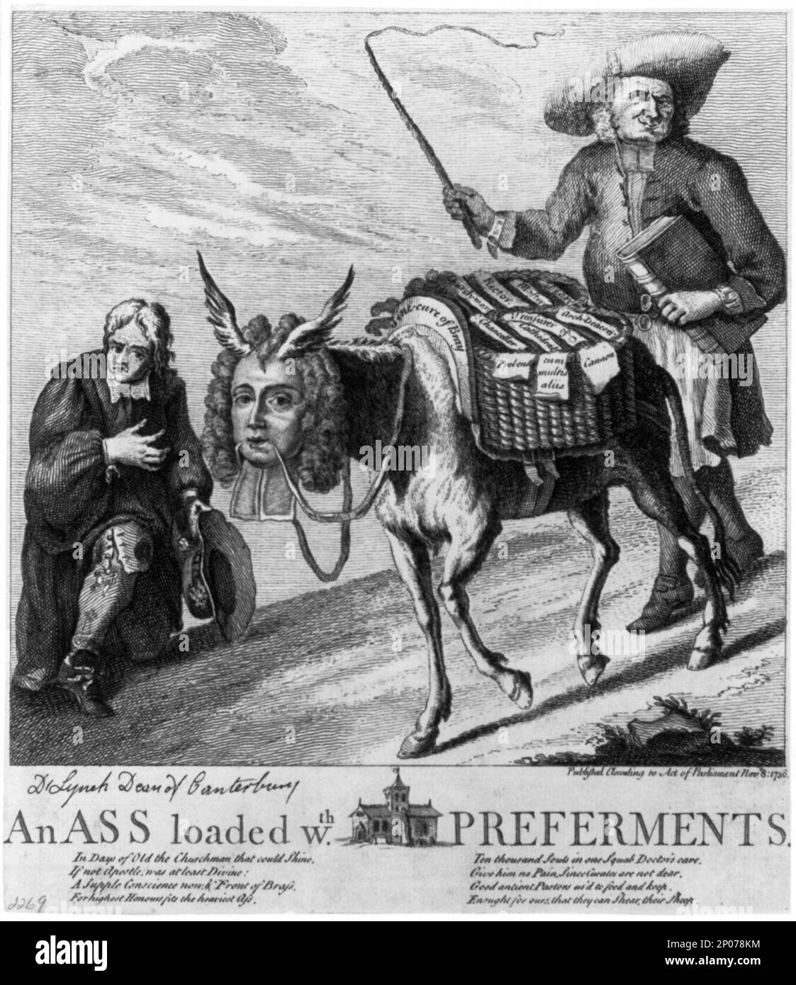 An ass loaded wth. preferments. Reference may be in BIOG FILE - Wake ...