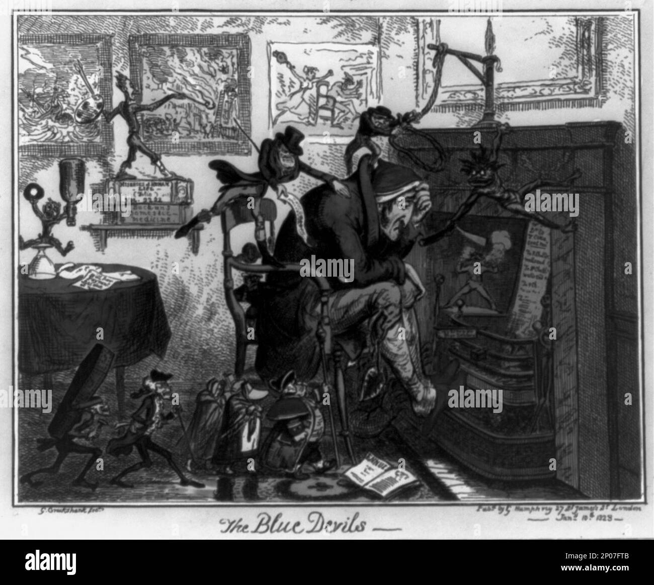 The Blue Devils. British Cartoon Prints Collection , This record