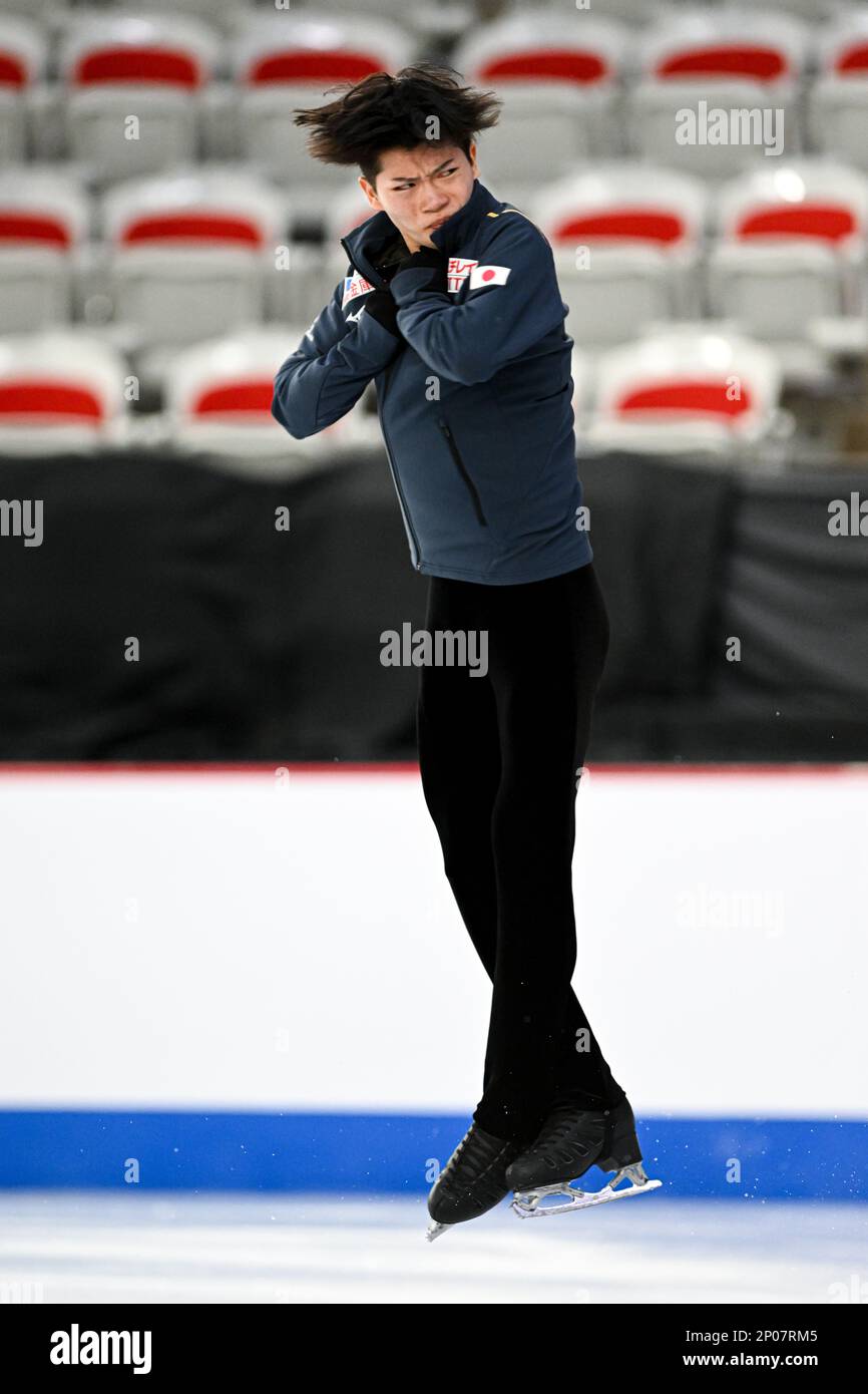 Nozomu YOSHIOKA (JPN), during Junior Men Short Program, at the ISU
