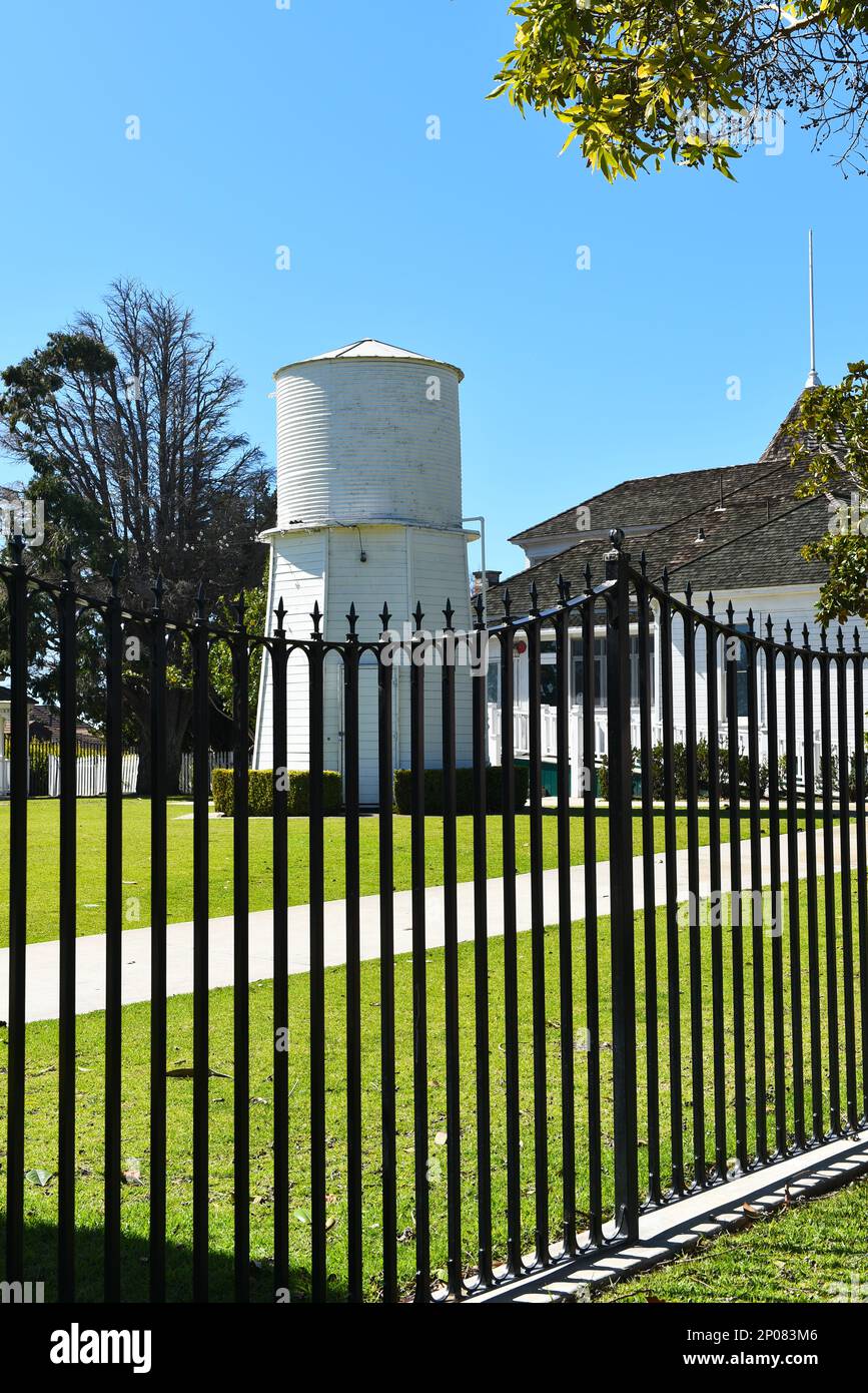 HUNTINGTON BEACH, CALIFORNIA 02 MAR 2023 Newland House Museum fence