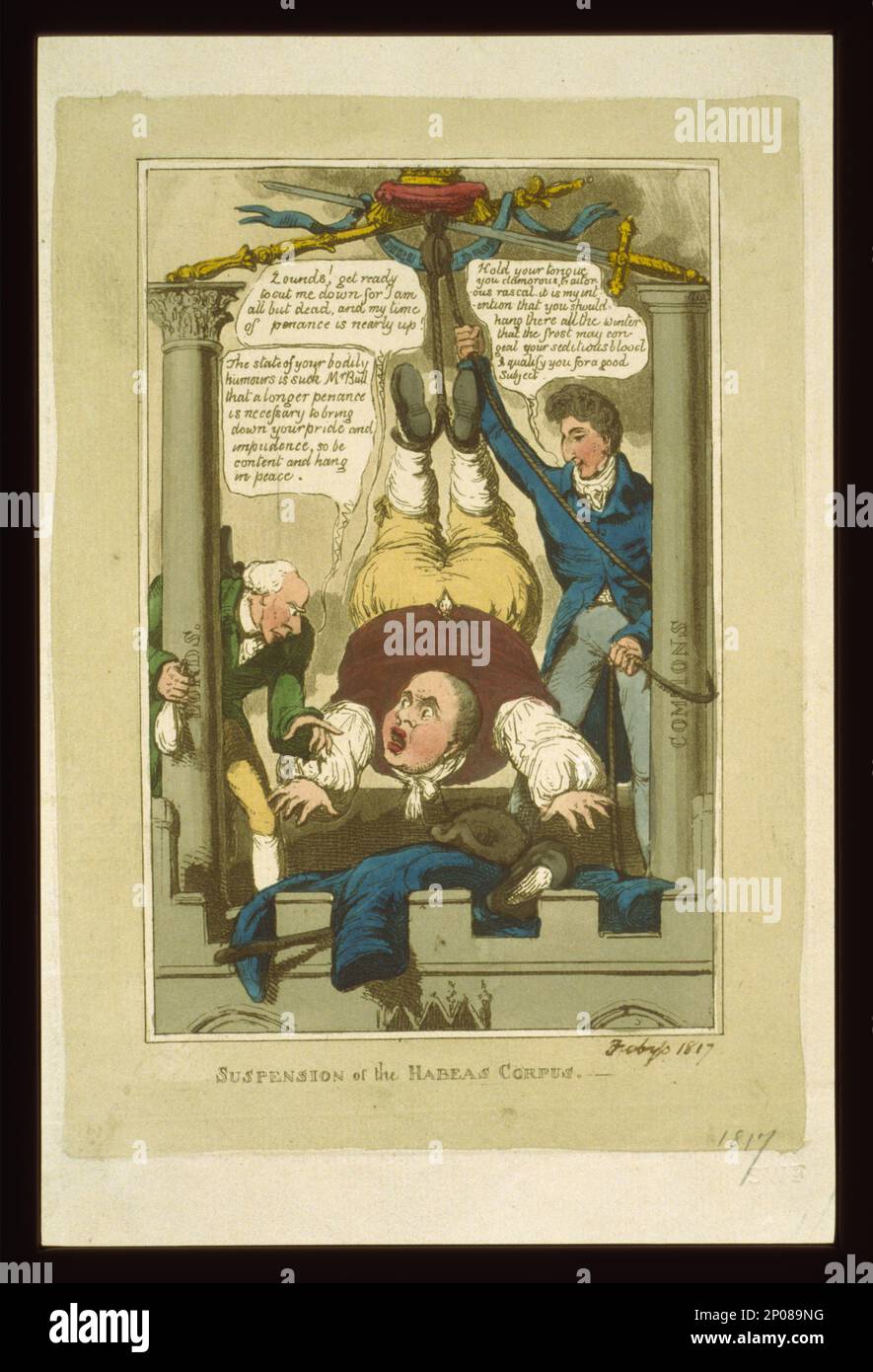 Suspension of the habeas corpus. British Cartoon Prints Collection