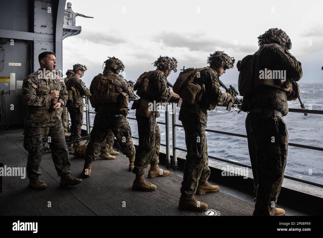 U.S. Marines with Battalion Landing Team 1/4, 31st Marine Expeditionary