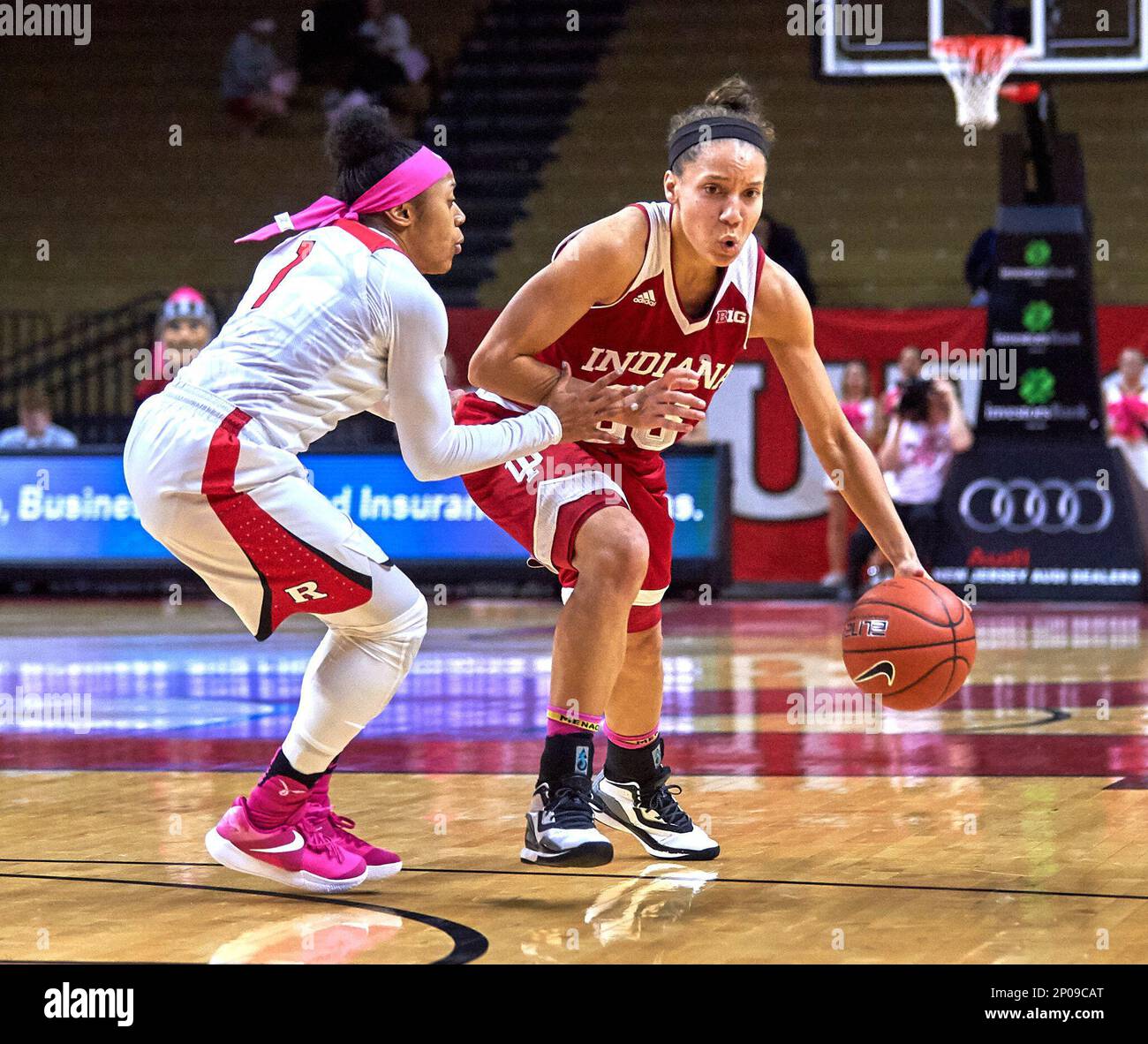 Indiana's guard Alexis Gassion (23) at the Louis Brown Athletic