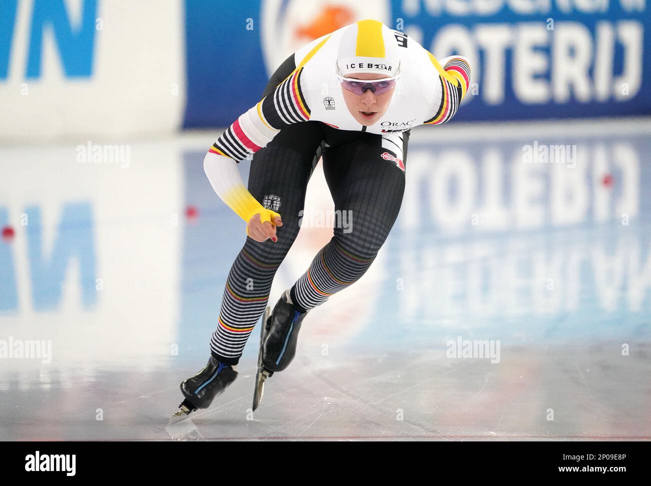 Sandrine Tas (BEL) in action during the 3000m women during ISU World  Championships Speed Skating on