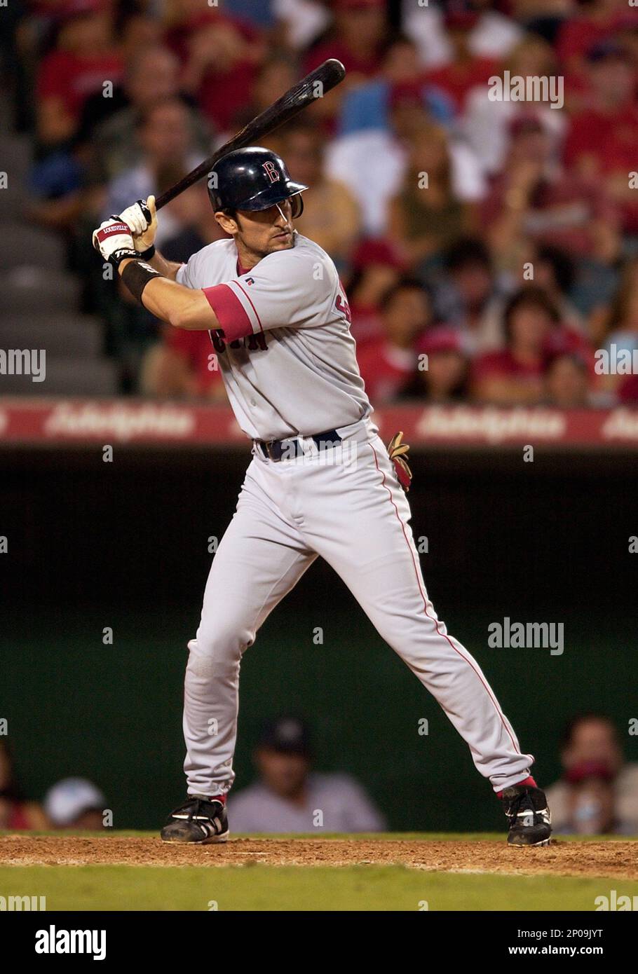 16 Jul. 2004: Boston Red Sox pitcher Pedro Martinez (45) in action during a  game against the Anaheim Angels, on July 16, 2004, played at Edison  International Field of Anaheim in Anaheim