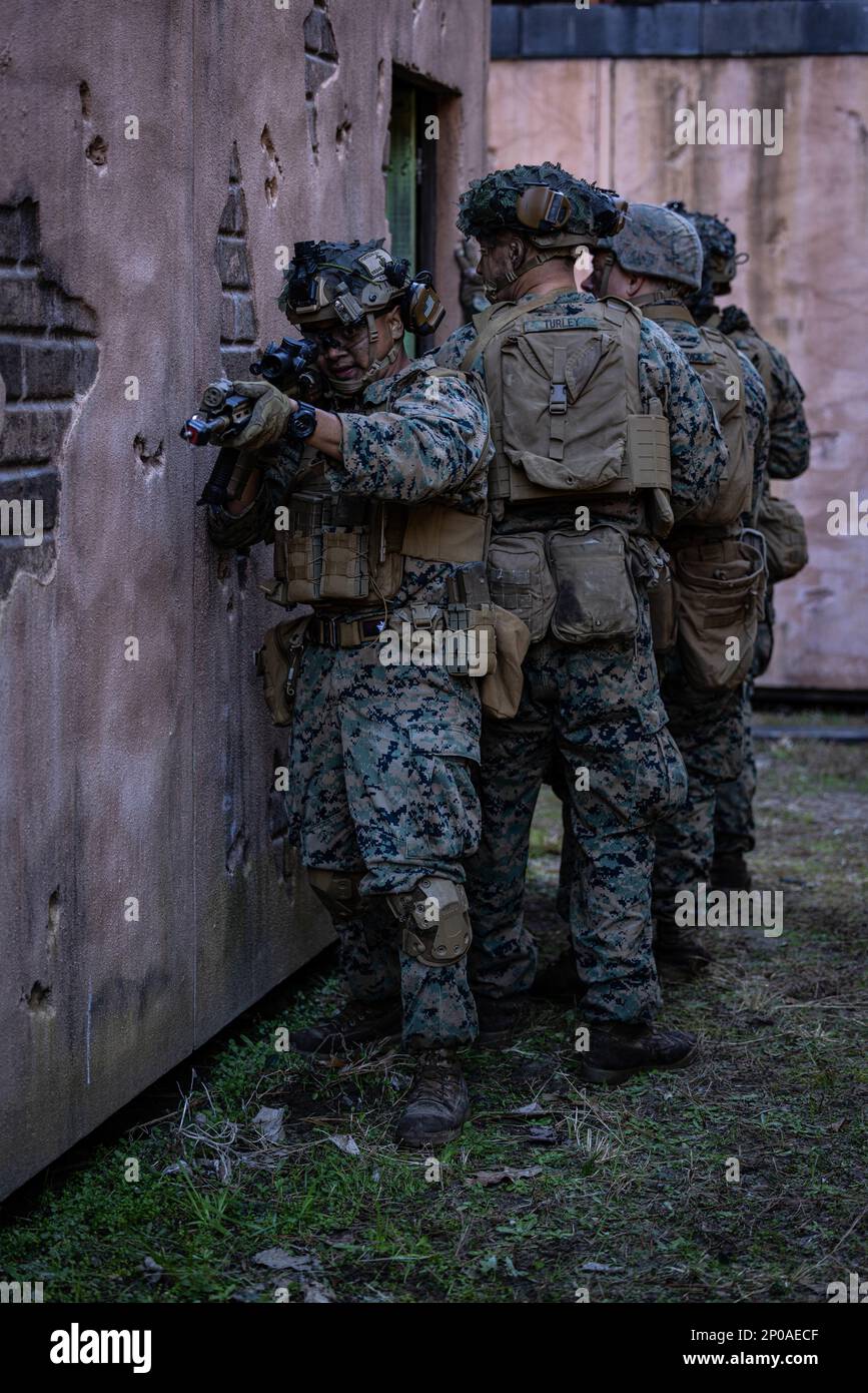 U.S. Marines with 2d Battalion, 2d Marine Regiment, 2d Marine Division ...