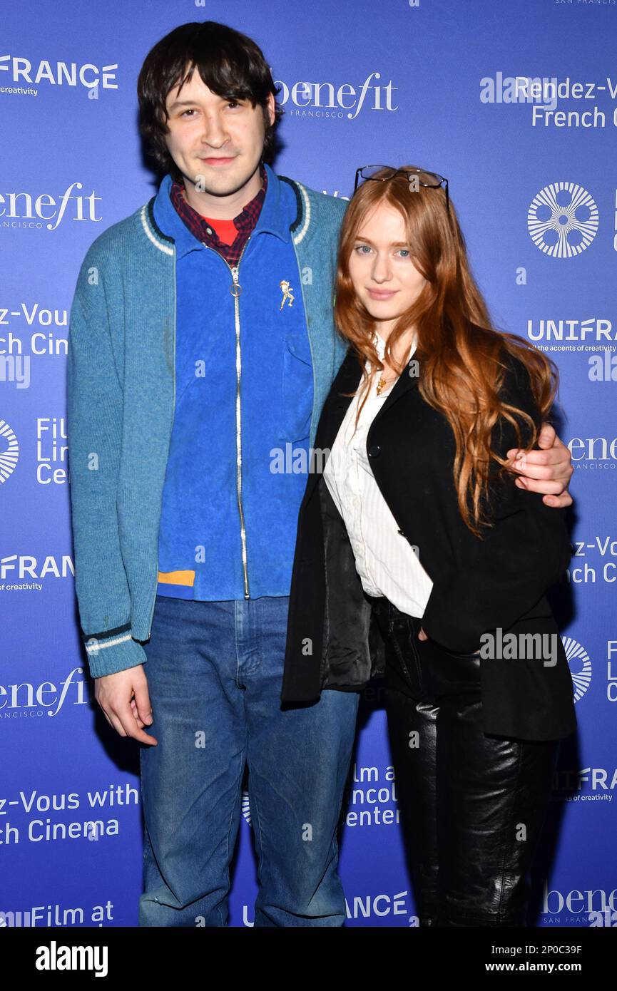 New York, USA. 02nd Mar, 2023. (L-R) Director Owen Kline and Charlotte  Ercoli attend opening night of the 28th Rendezvous-Vous With French Cinema  at The Walter Reade Theatre, New York, NY, March