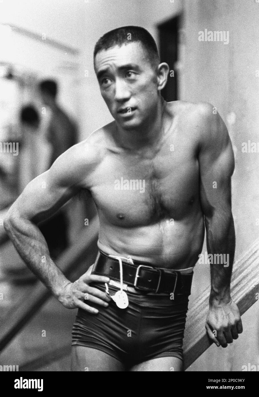 File-The file photo taken on July, 1966 shows a Japanese great writer ...