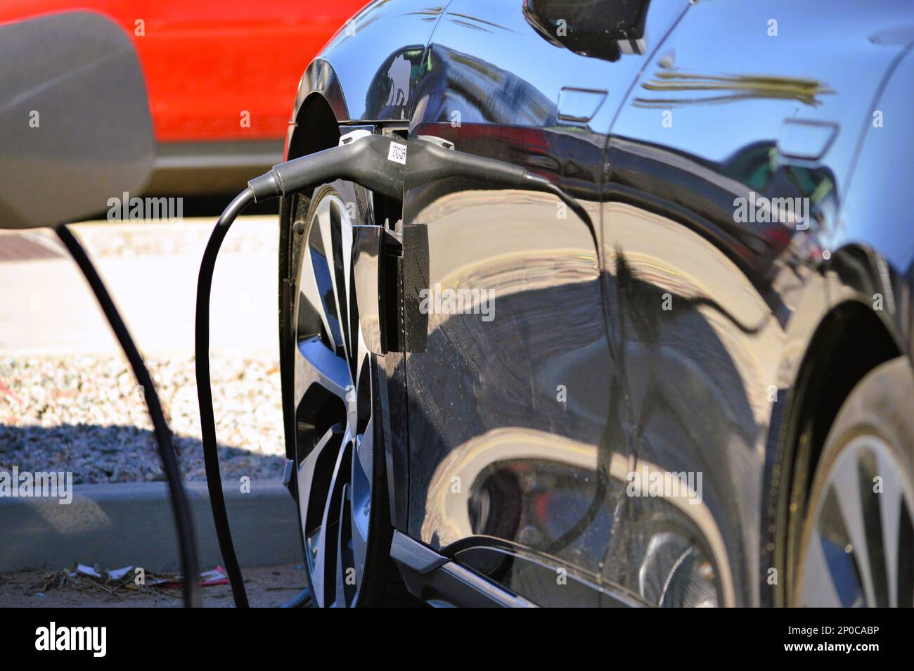 March 01 2023 Casa Grande, Arizona Electric cars outside the Lucid