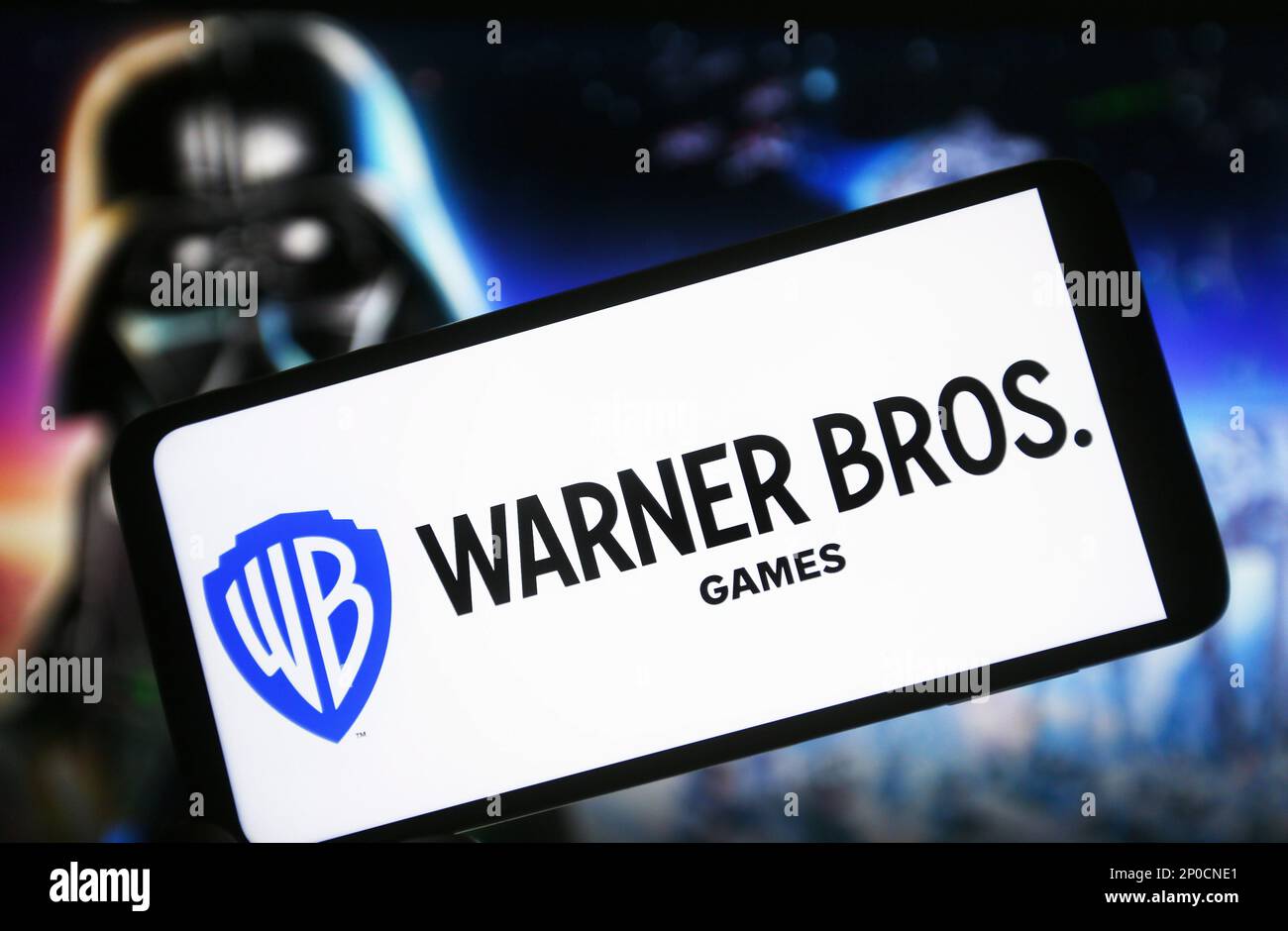 Ukraine. 02nd Mar, 2023. In this photo illustration, a Warner Bros. Games  logo is seen on a smartphone screen. Credit: SOPA Images Limited/Alamy Live  News Stock Photo - Alamy
