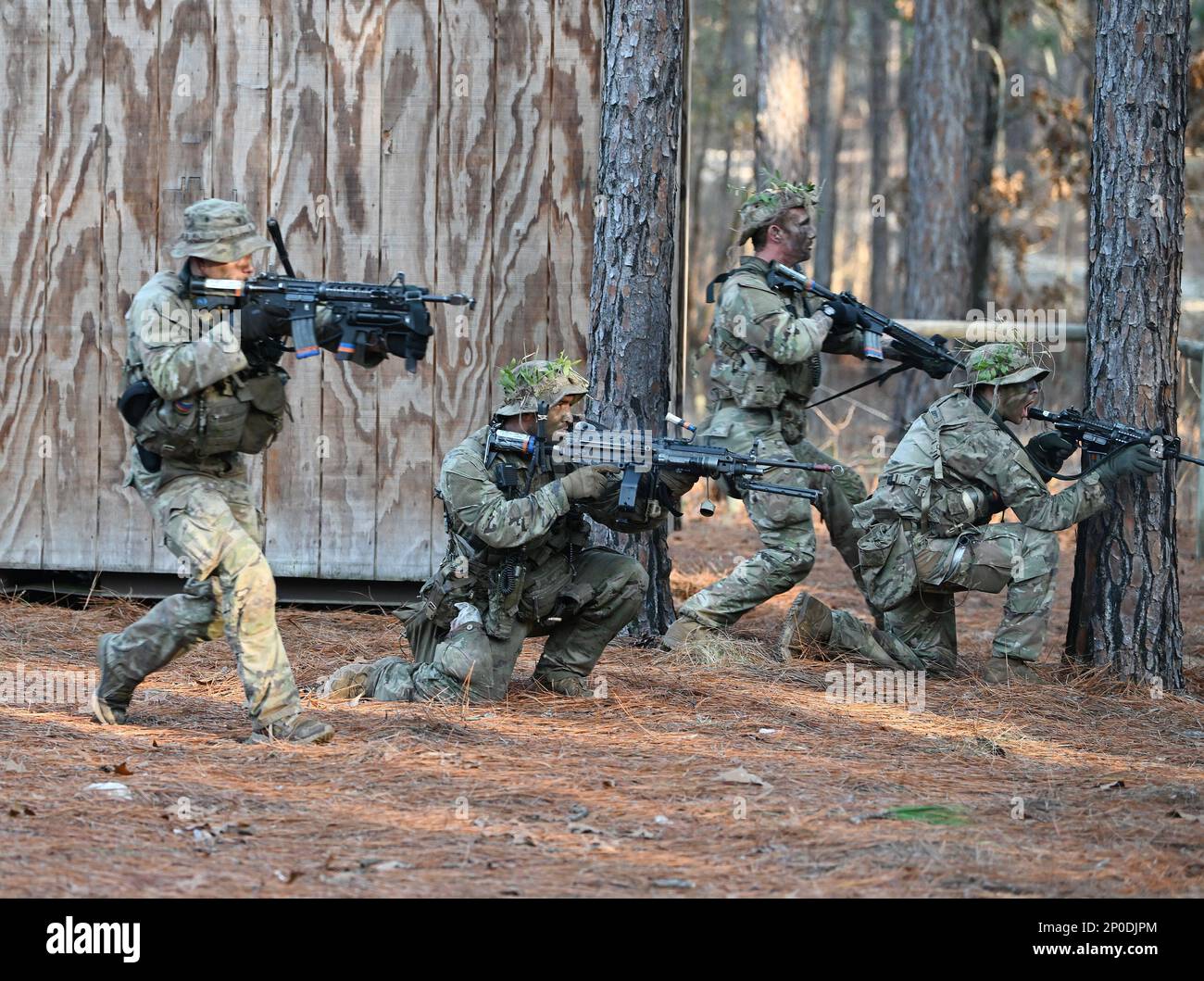 Soldiers assigned to the U.S. Army John F. Kennedy Special Warfare