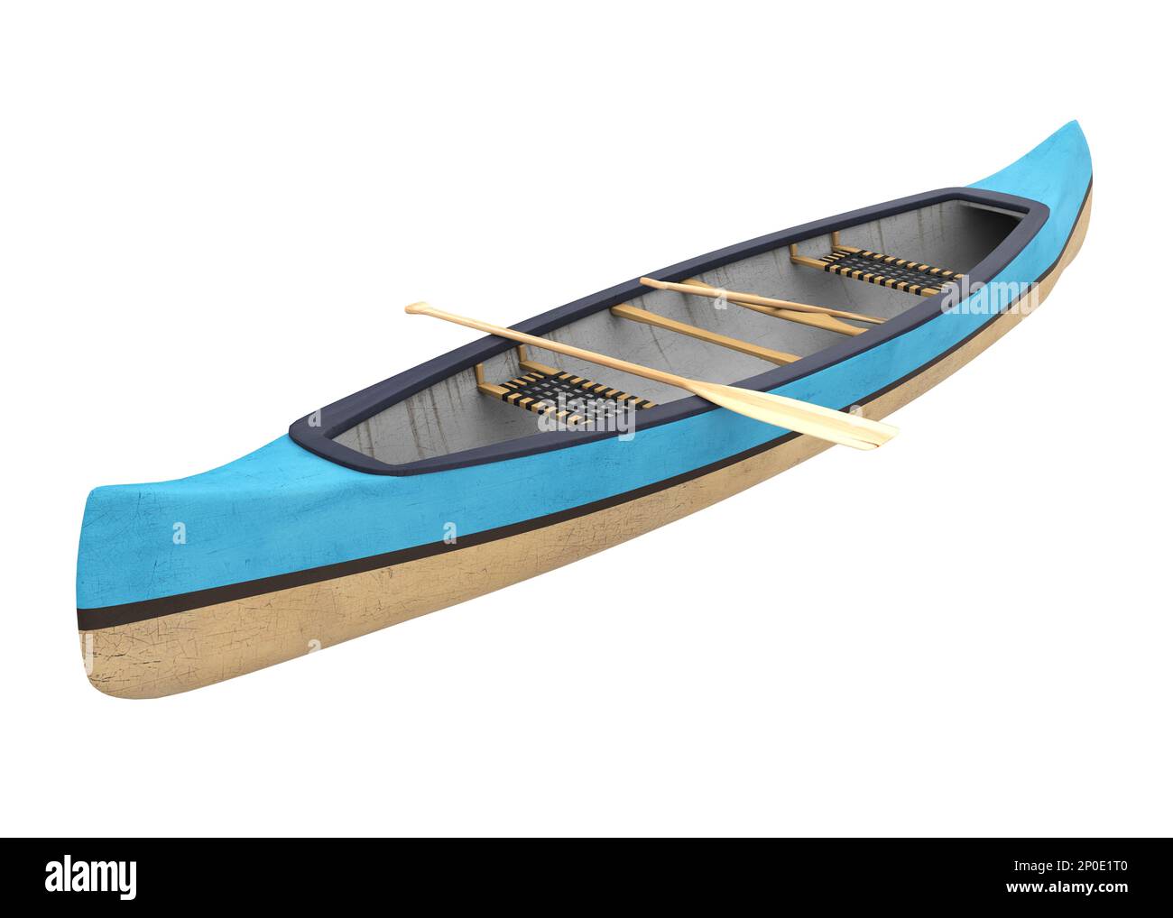 Canoe Boat Isolated Stock Photo Alamy