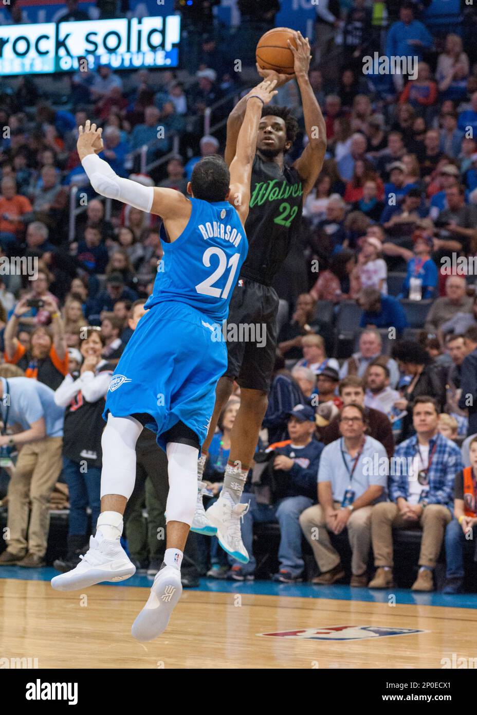 OKLAHOMA CITY, OK - DECEMBER 25: Minnesota Timberwolves Forward ...