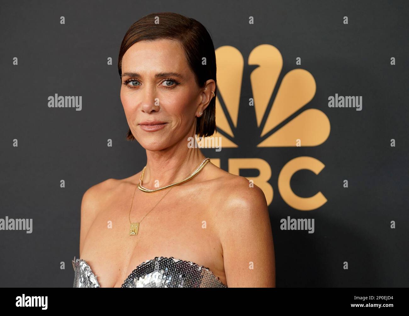 Kristen Wiig poses before the filming of the NBC television special