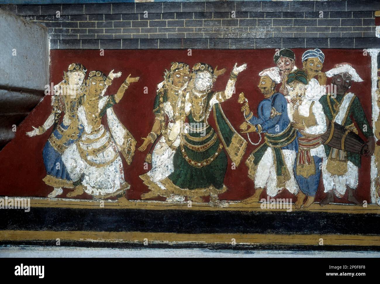 18th century Ramayana epic murals fresco painting on Bodi Zamin palace