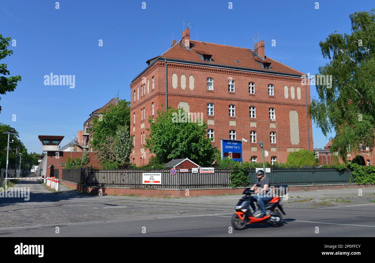 Gate 2, Prison, Seidelstrasse, Tegel, Reinickendorf, Berlin, Germany Stock Photo