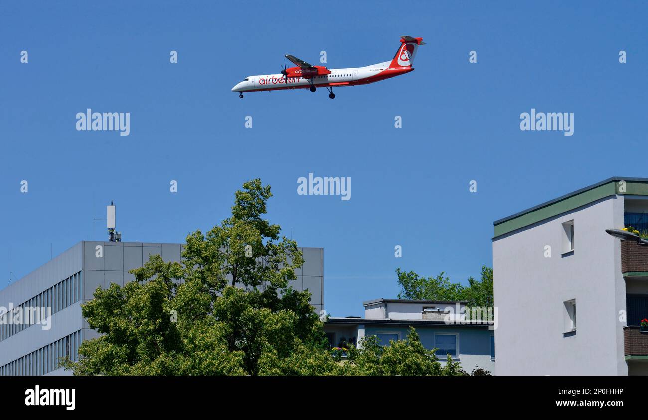 Plane, Kurt-Schumacher-Platz, Reinickendorf, Berlin, Germany Stock