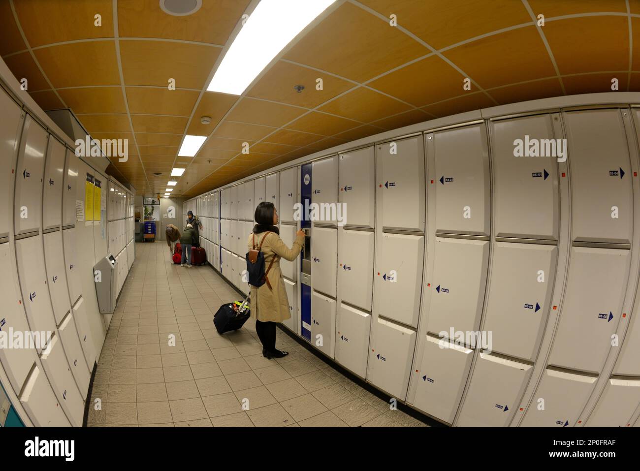 Lockers, Amsterdam Centraal Central Station, Amsterdam, Netherlands