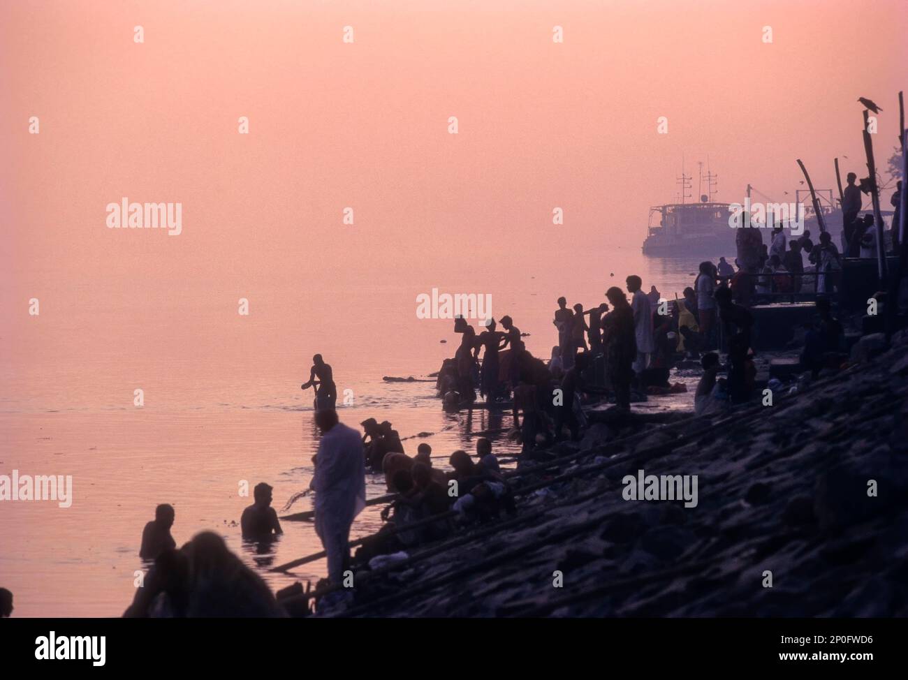 River Punpun patna, Bihar, India Stock Photo