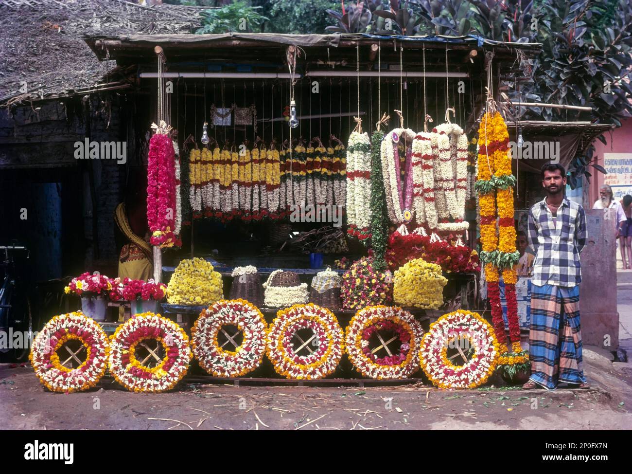 A Typical Flower Shop in Coimbatore, Tamil Nadu, India Stock Photo Alamy