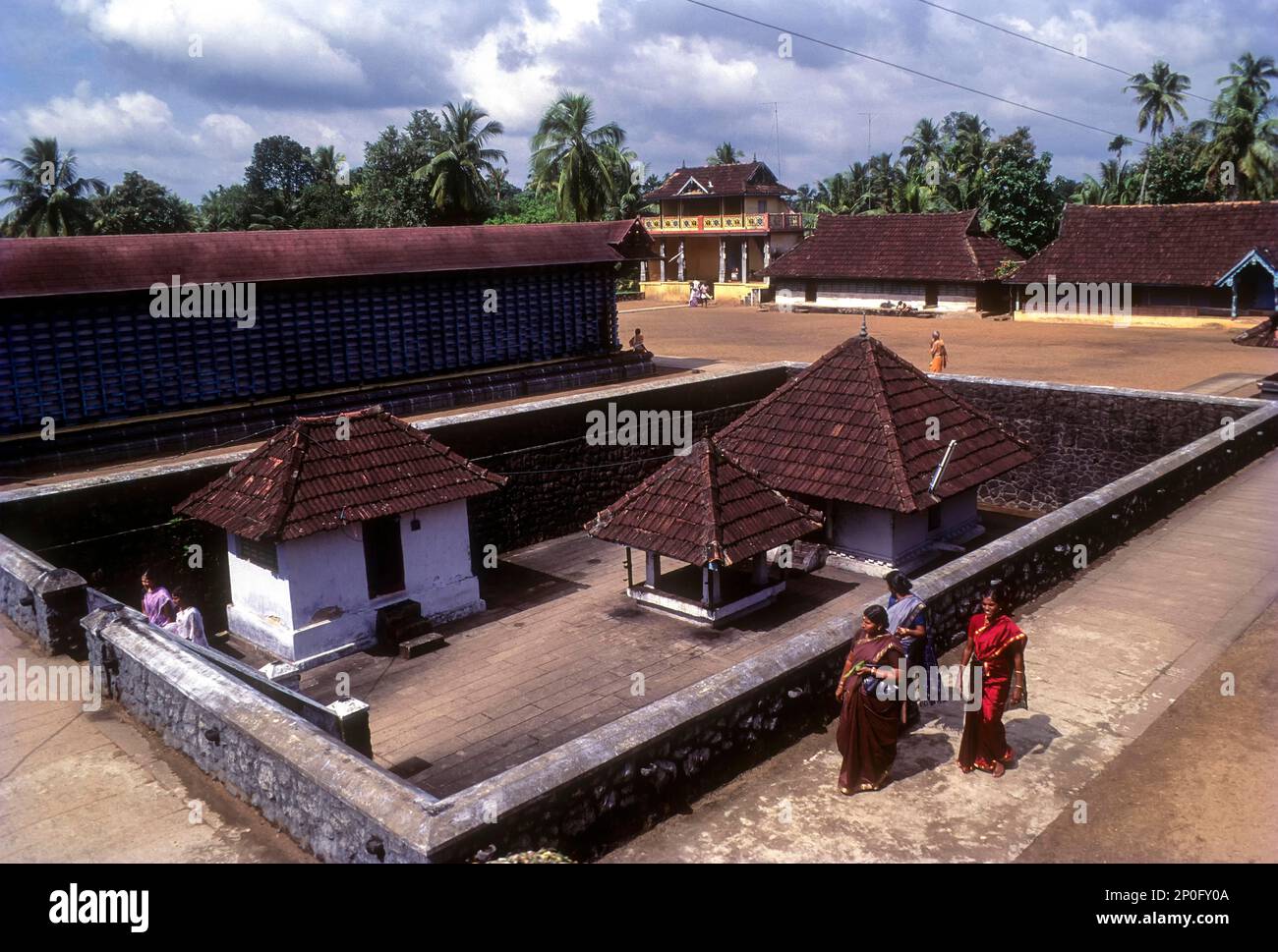 Parthasarathy temple, typical Kerala temple in Aranmula, kerala, India