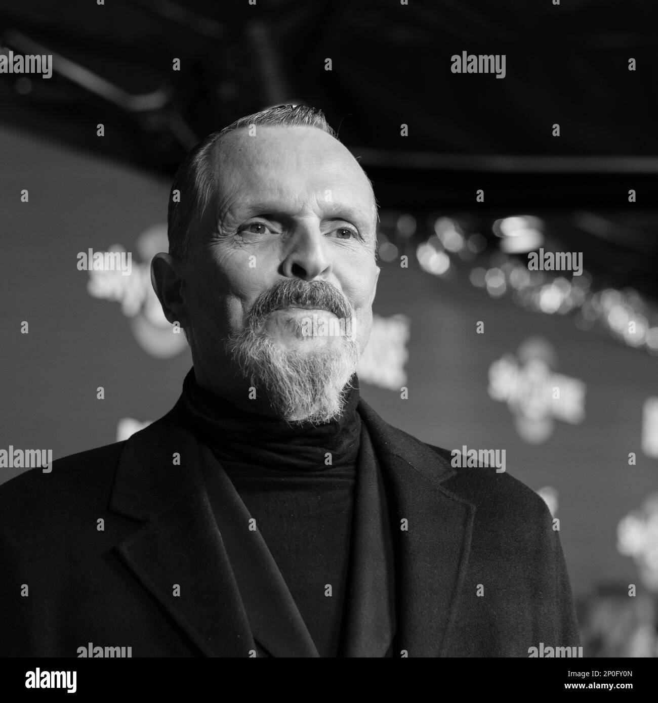 Madrid, Spain. 02nd Mar, 2023. Miguel Bose attends the premiere of BIOPIC: BOSE in Madrid, Spain, on March 2, 2023 (Photo by Oscar Gonzalez/NurPhoto) Credit: NurPhoto SRL/Alamy Live News Stock Photo