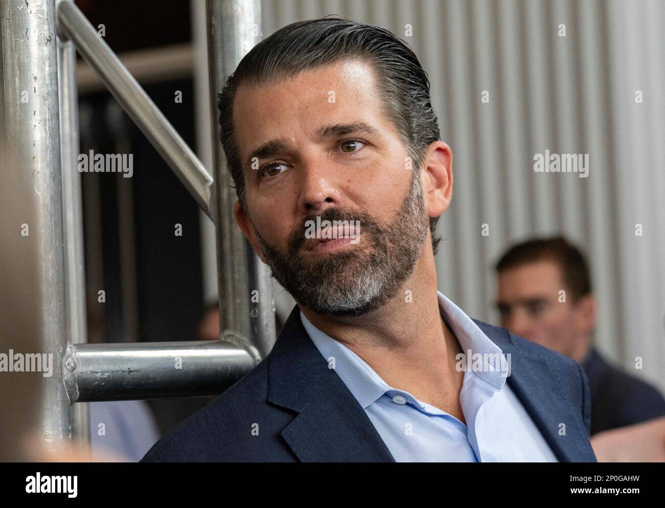 Trump jr press conference hi-res stock photography and images - Alamy