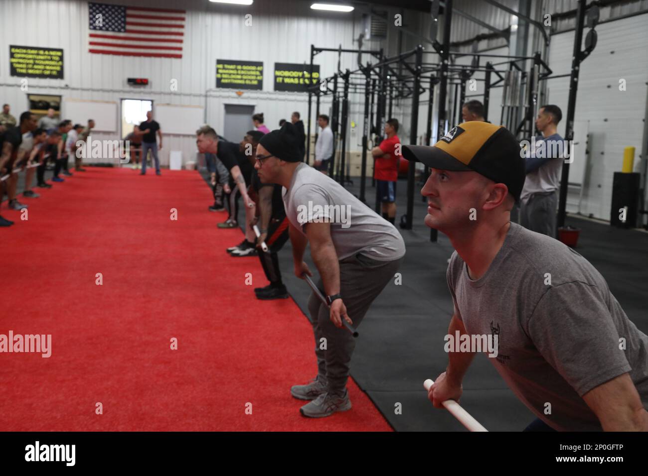 230201AZT4471003 Dan John, author and Olympic coach, instructs