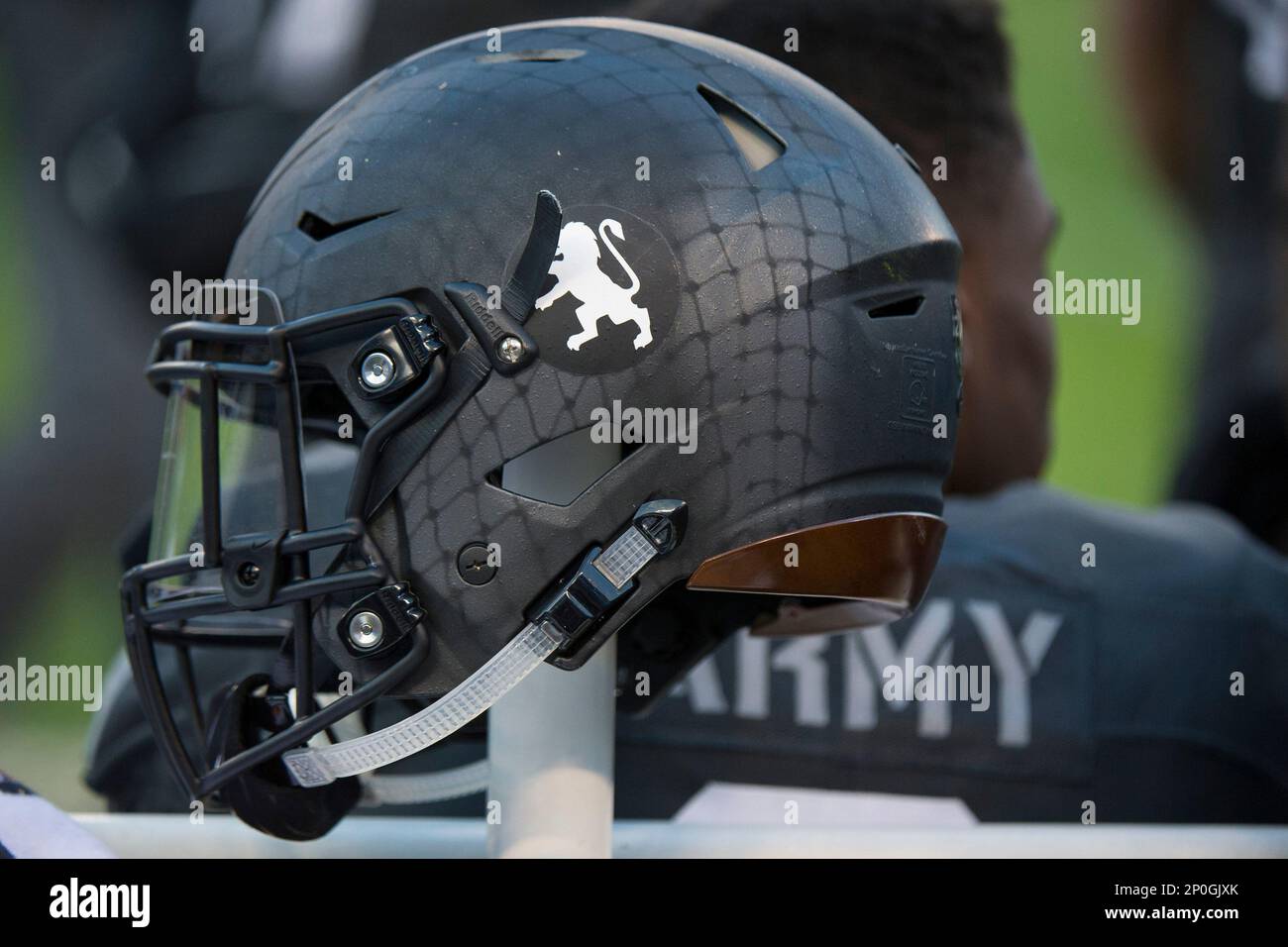 December 10, 2016: The Army Black Knights helmet is displayed during the  117th edition of The Army-Navy game between The Army Black Knights and The Navy  Midshipmen at M&T Bank Stadium Stadium