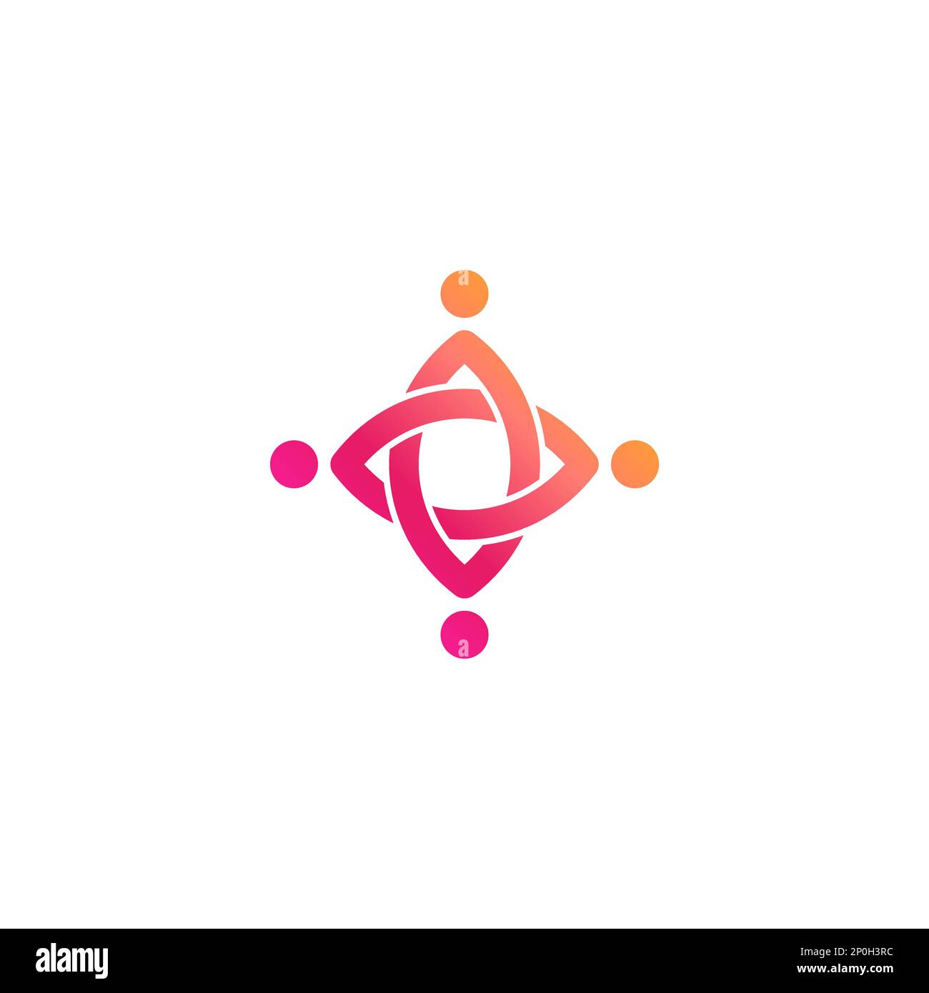 Health care community logo design. People Community Logo. Human Icon