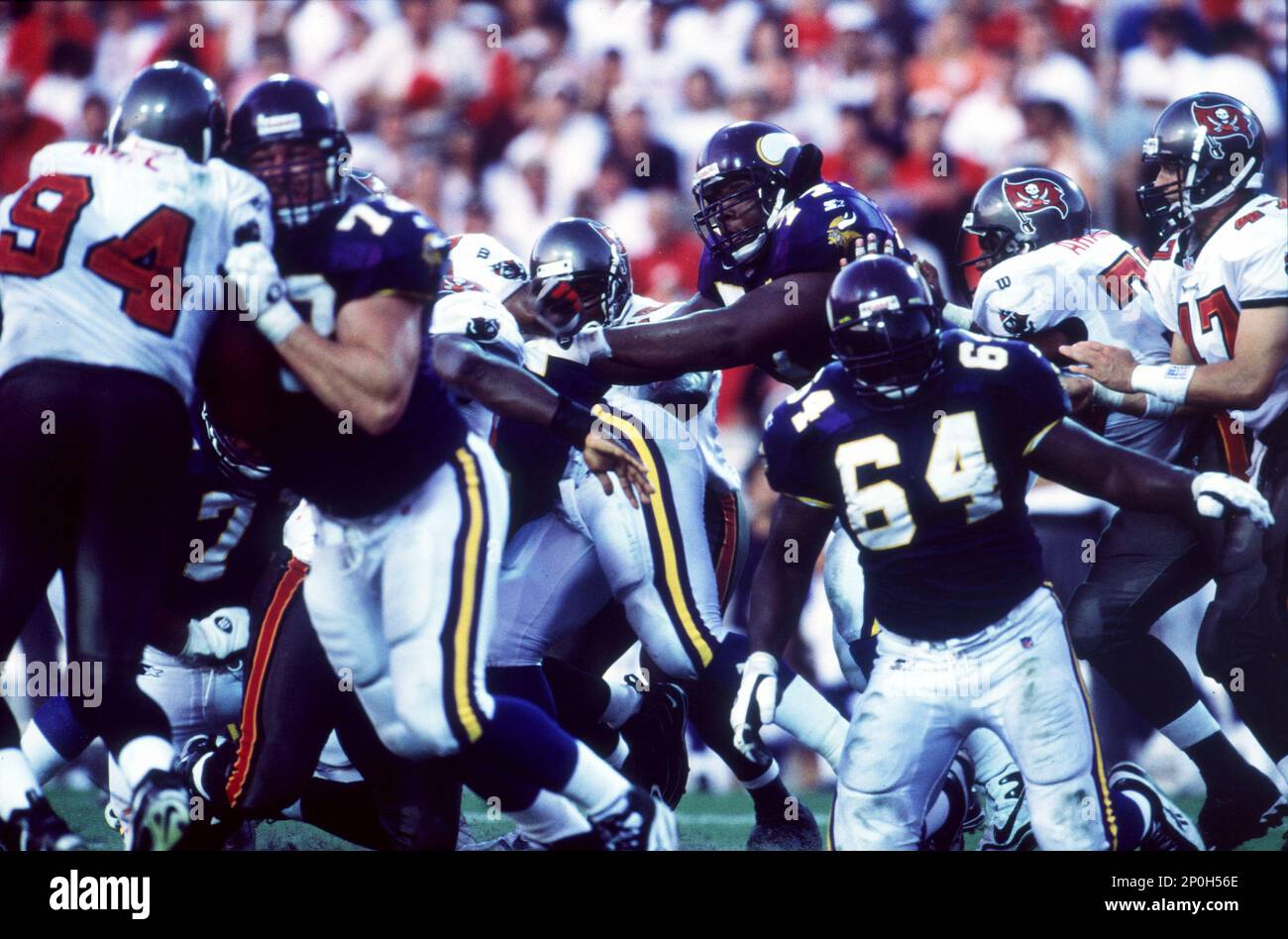 Undated: Korey Stringer of the Minnesota Vikings. (Photo by John  Cordes/Icon Sportswire) (Icon Sportswire via AP Images Stock Photo - Alamy