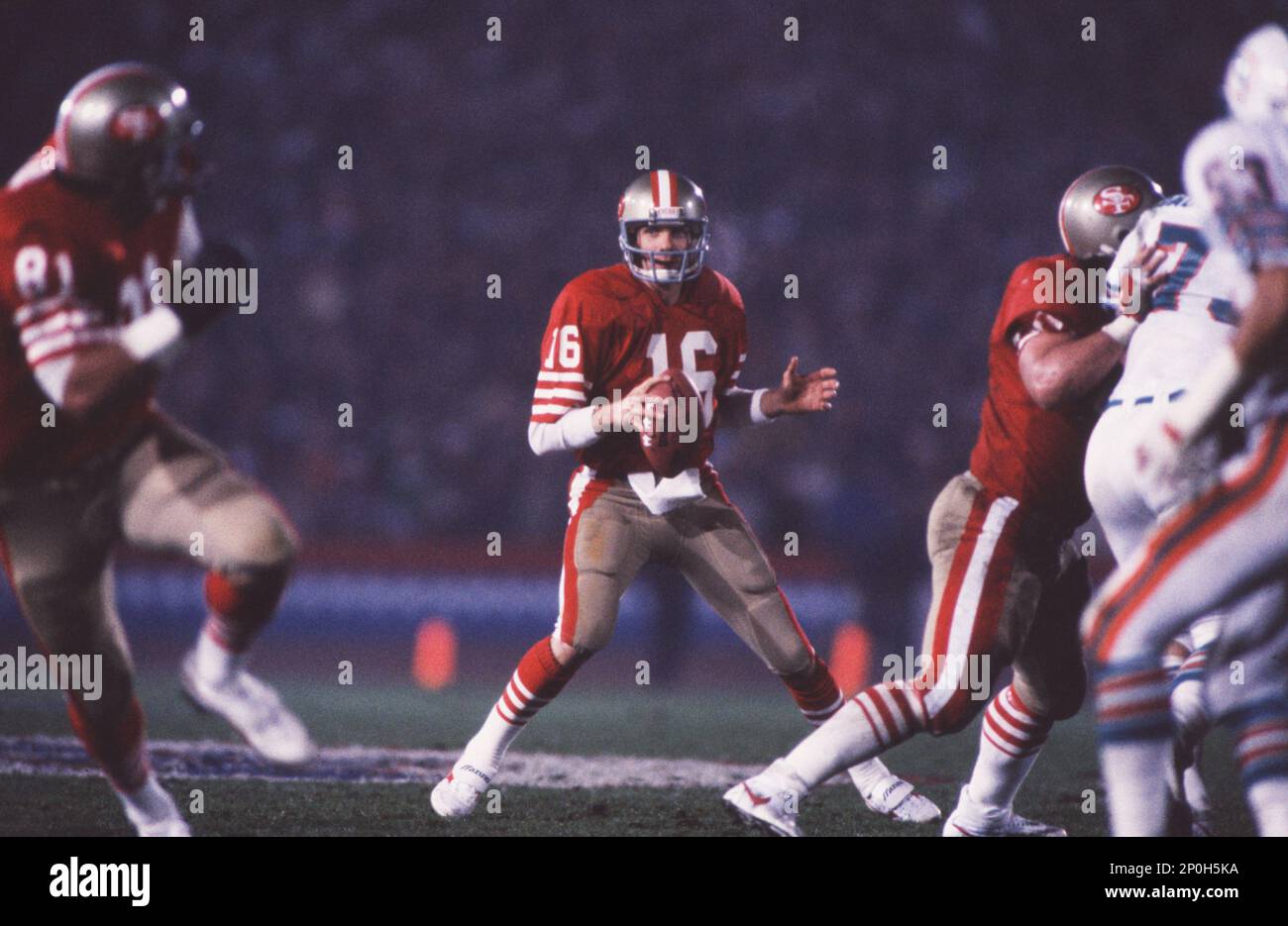 1985 SAN FRANCISCO 49ers SUPER BOWL XIX-JOE MONTANA,MIAMI DOLPHINS Large