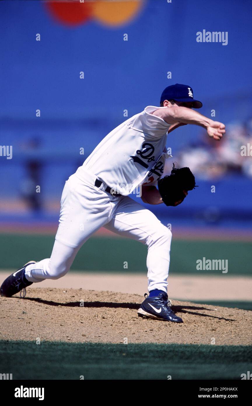 10 Jun 2001: Grgg Olson of the Los Angeles Dodgers pitching against the Anaheim  Angels in Los Angeles, CA. (Photo by John Cordes/Icon Sportswire) (Icon  Sportswire via AP Images Stock Photo - Alamy