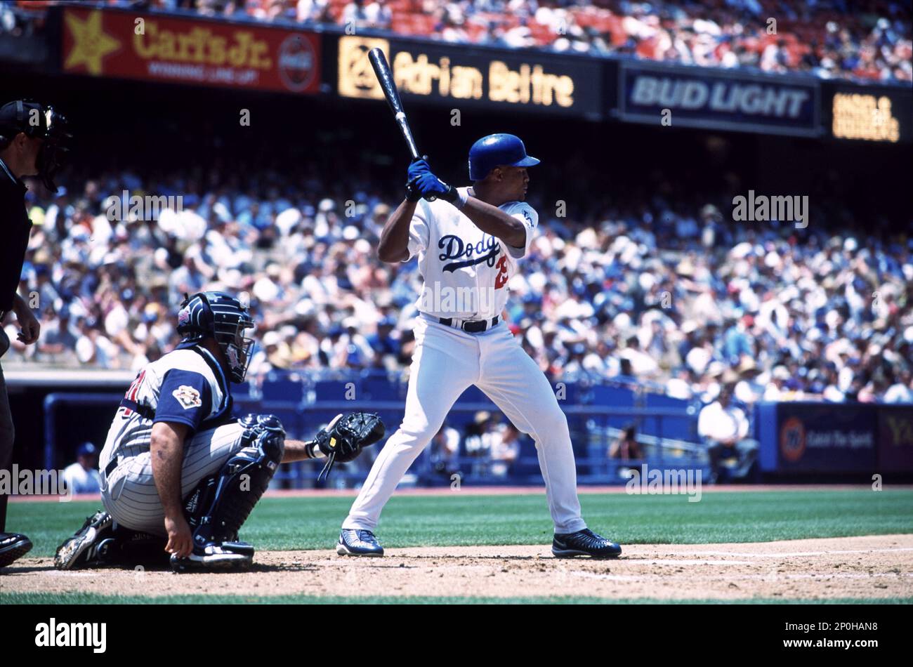 10 Jun 2001: Adrian Beltre of the Los Angeles Dodgers in action during a  game versus the Anaheim Angels at Dodger Stadium in Los Angeles, CA. (Photo  by John Cordes/Icon Sportswire) (Icon