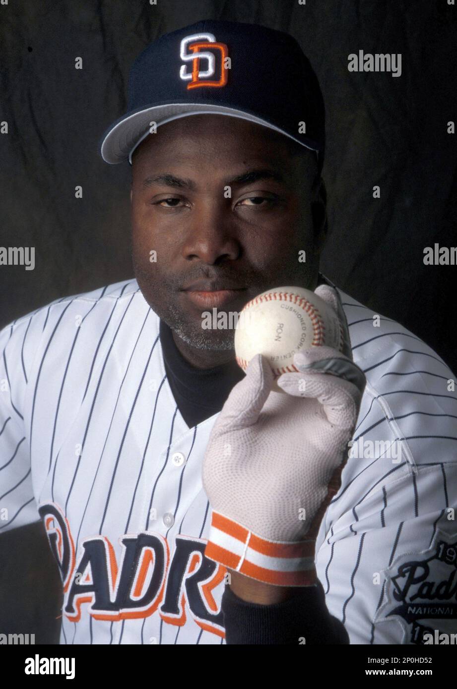 FILE: Tony Gwynn of the San Diego Padres will be entering the Baseball Hall  of Fame in Cooperstown, New York this year. (Photo by Cliff Welch/Icon  Sportswire) (Icon Sportswire via AP Images