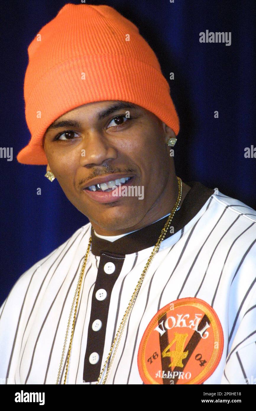 29 January 2004: Nelly during the press conference for the SUPER BOWL ...
