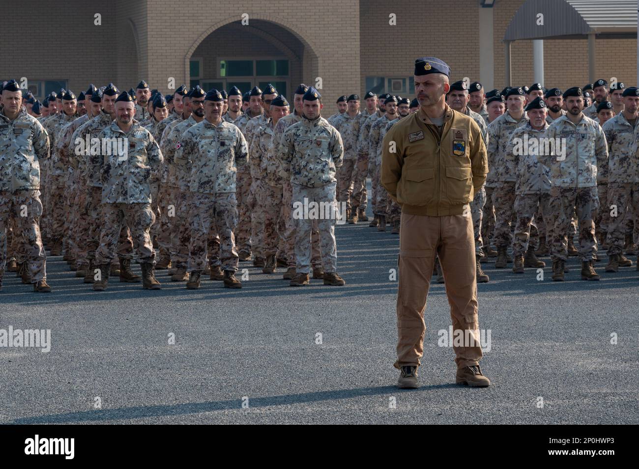 Italian Air Force Col. Alessandro Fiorini, incoming commander of the ...