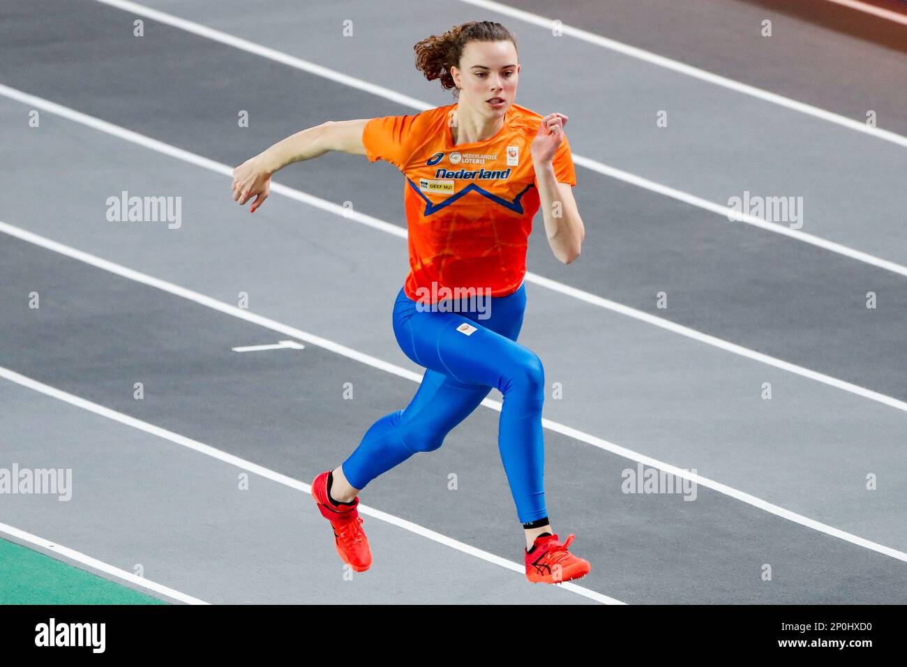 Istanbul, Turkey. 03rd Mar, 2023. ISTANBUL, TURKEY - MARCH 3: Sofie Dokter  of the Netherlands competing in the Men's 400m during Day 1 of the European  Athletics Indoor Championships at the Atakoy