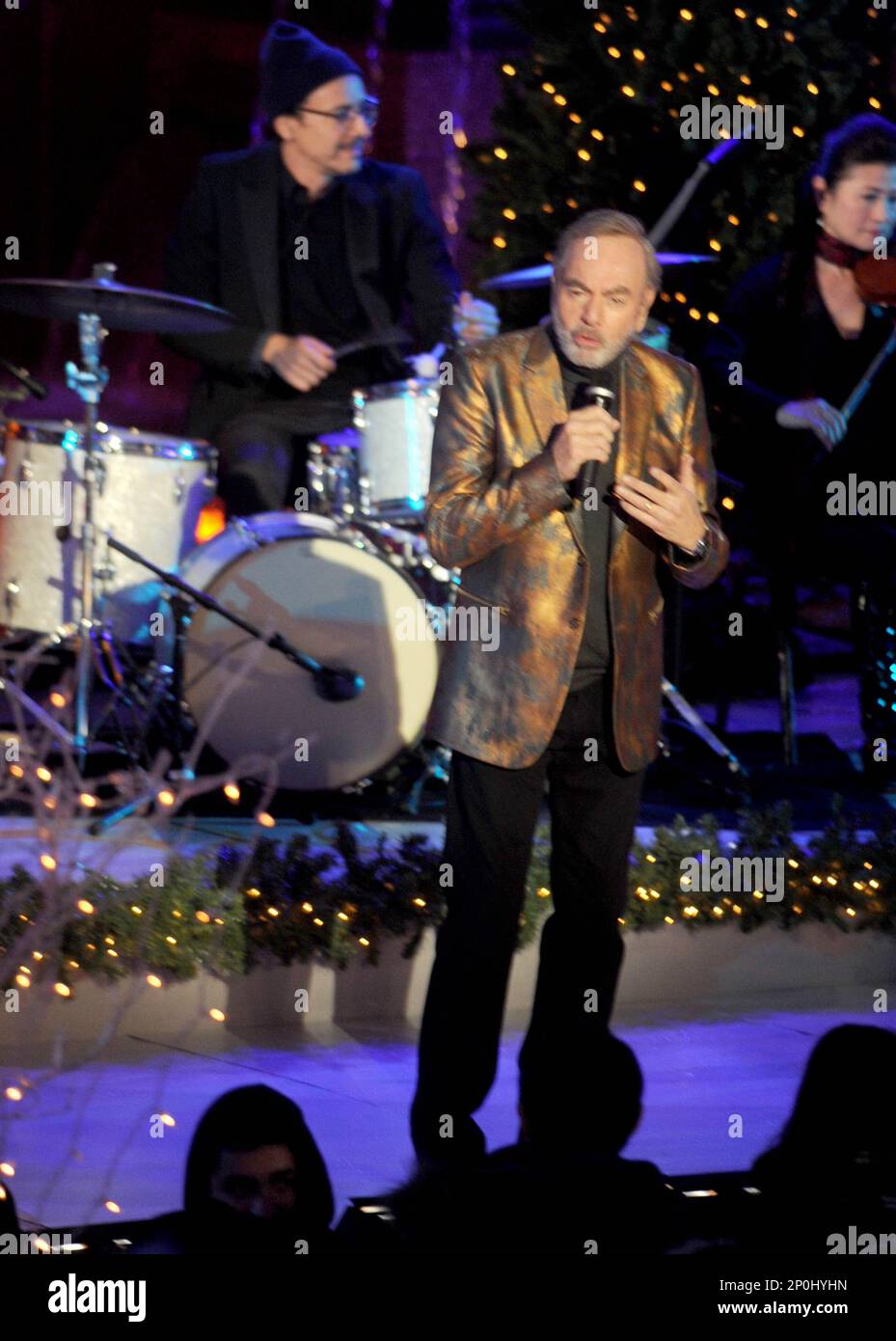 Josh groban performance at christmas tree lighting