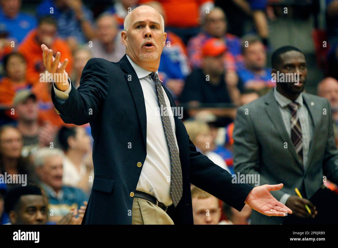 St. Bonaventure Bonnies head coach Mark Schmidt during an NCAA mens ...