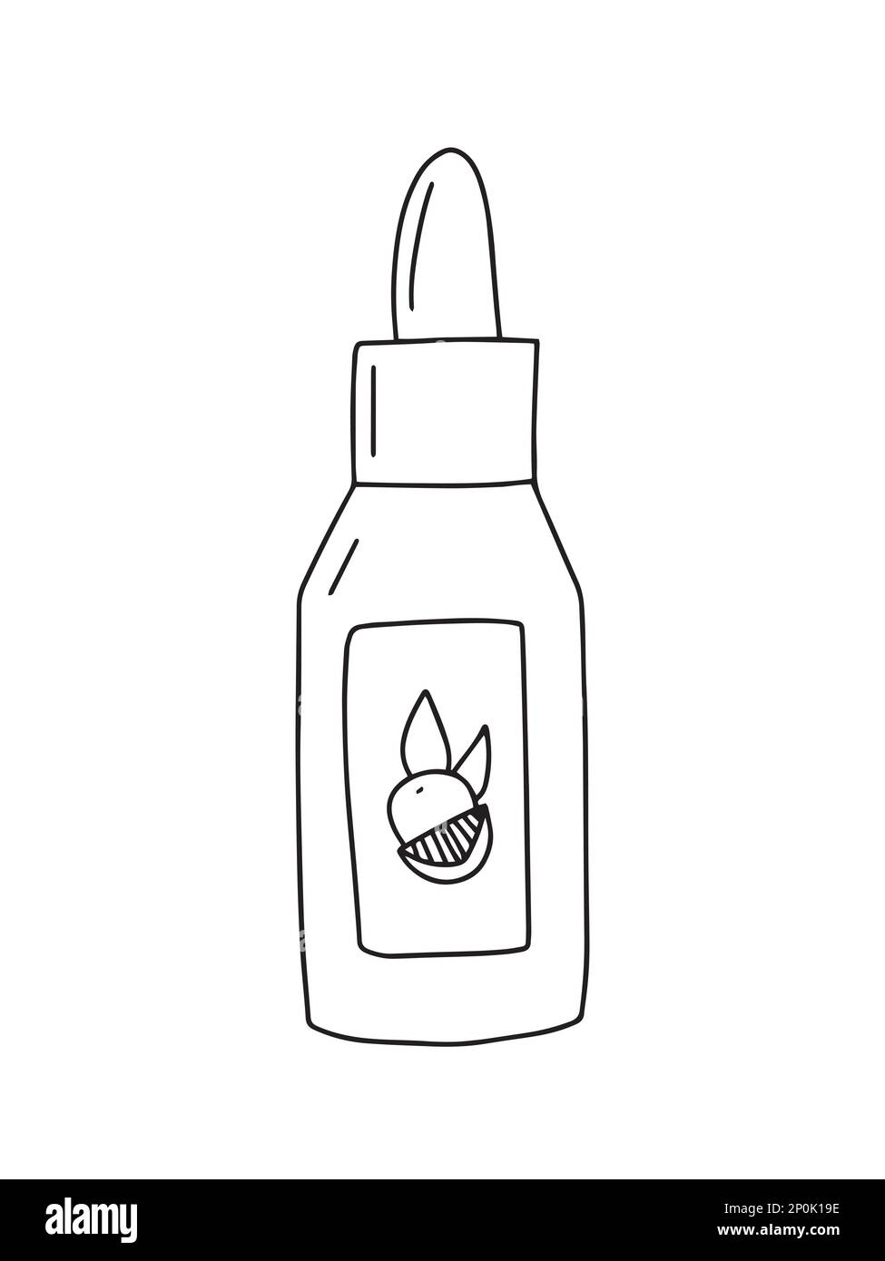 Vector cuticle oil doodle sketch Stock Vector Image & Art Alamy