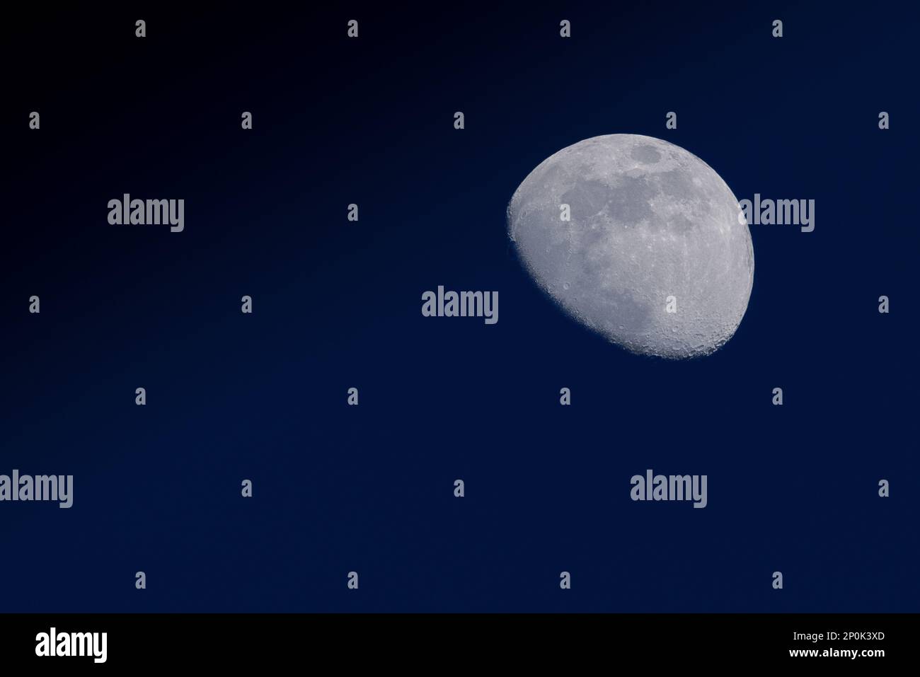 Zunehmender Mond im März Stock Photo