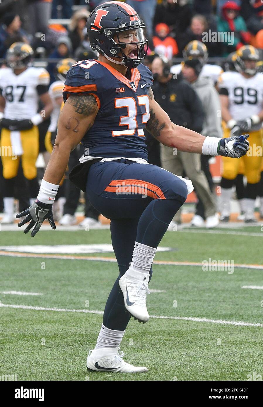 champaign-il-november-19-illinois-linebacker-tre-watson-33-celebrates-after-a-fumble-recovery-during-a-big-ten-conference-football-game-between-the-university-of-iowa-hawkeyes-and-the-university-of-illinois-fighting-illini-on-november-19-2016-at-memorial-stadium-in-champaign-il-photo-by-keith-gilletticon-sportswire-icon-sportswire-via-ap-images-2P0K4DF.jpg