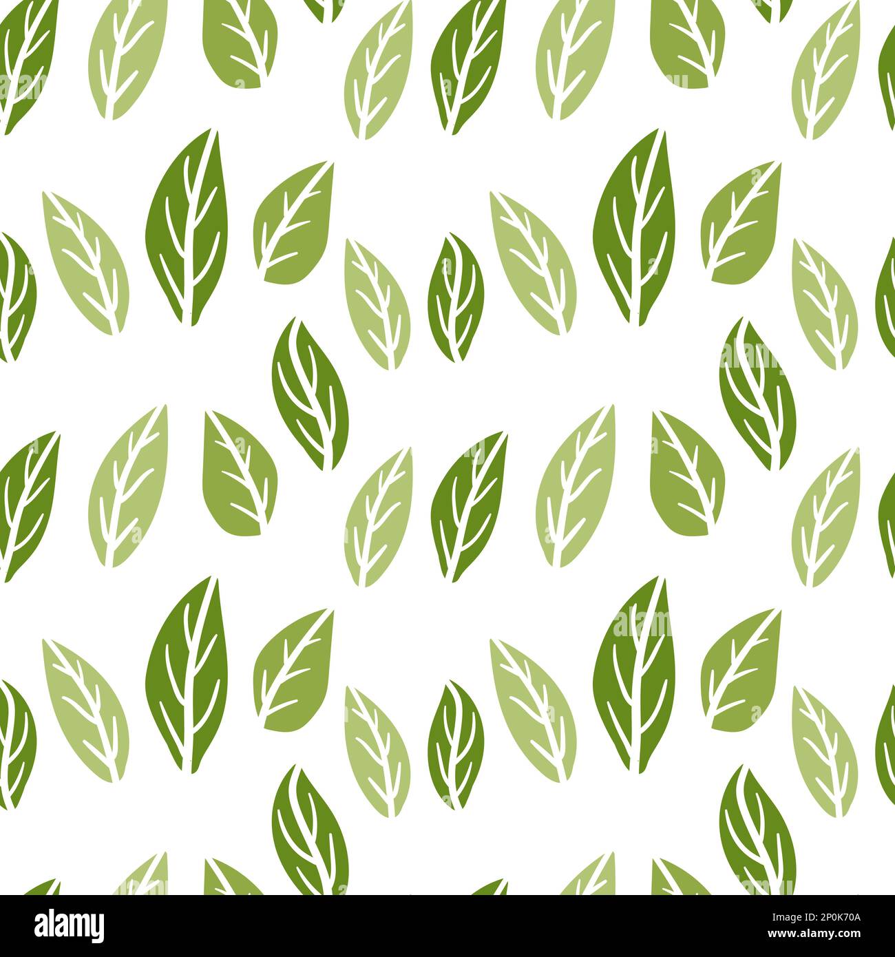Green leaves seamless pattern Stock Vector Image & Art - Alamy