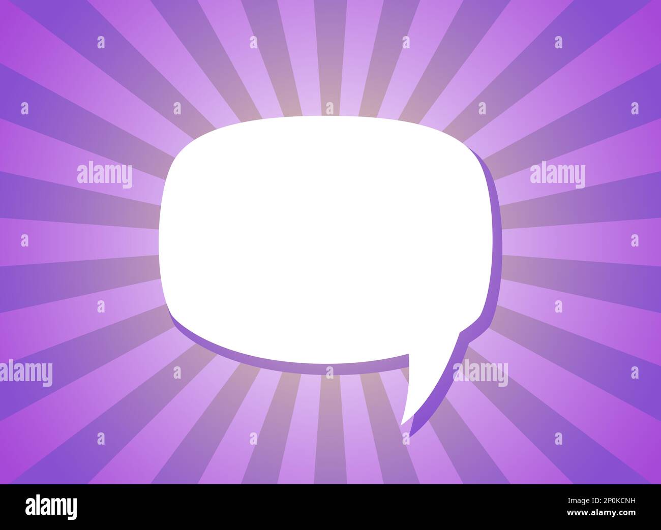 Shining hint. Quick tips, helpful tricks banner. Chat speech bubble on sunlight violet background. Help, idea or advice concept. Tint, quote, citation Stock Vector